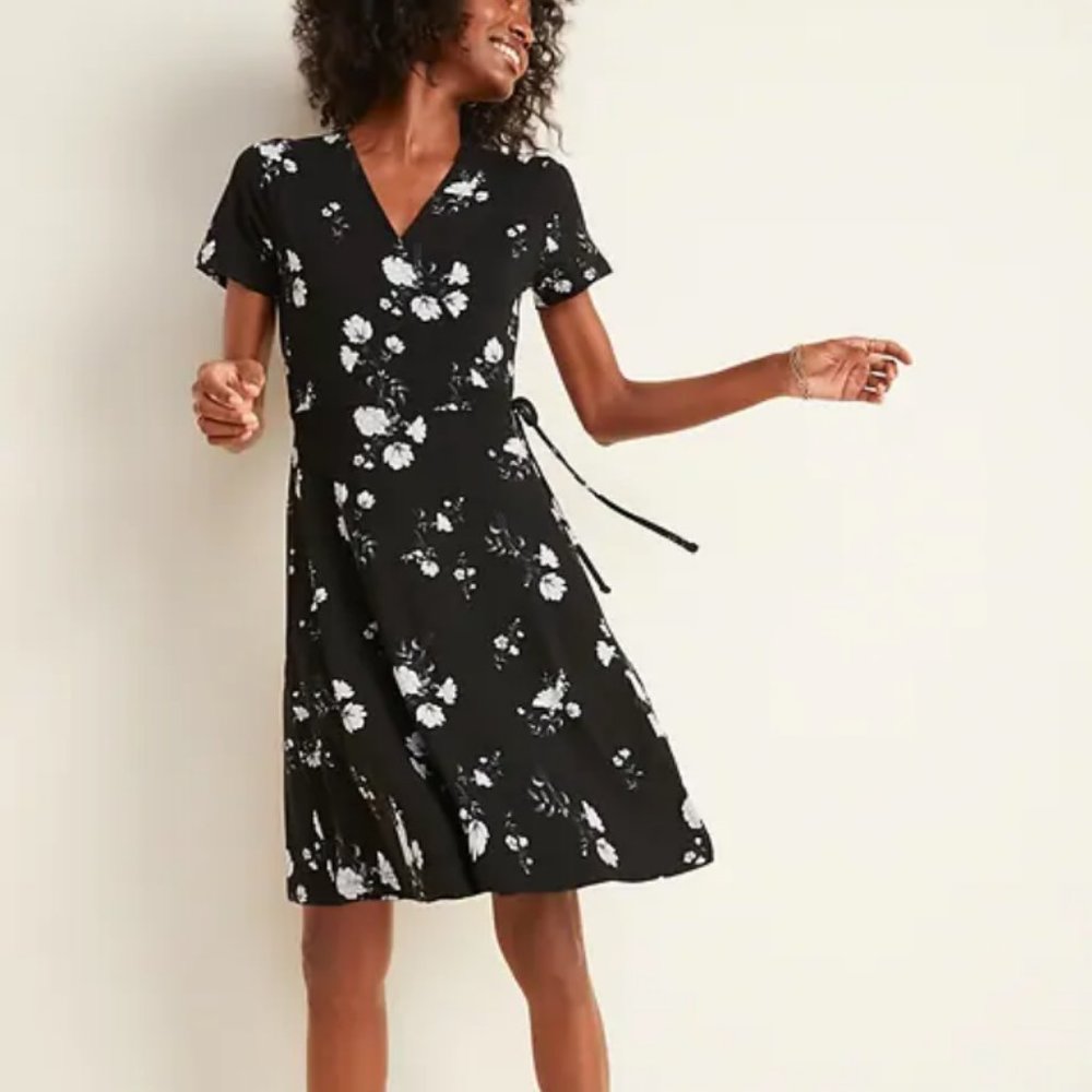 NWOT Old Navy Jersey-Knit Wrap-Front Dress XXL